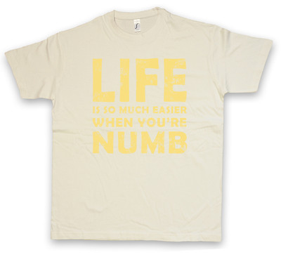 LIFE IS SO MUCH EASIER WHEN YOU ARE NUMB T-SHIRT Mr. Hacker E Robot Corp Allsafe