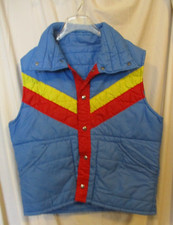 Vintage winter vest snow cold weather 1980s