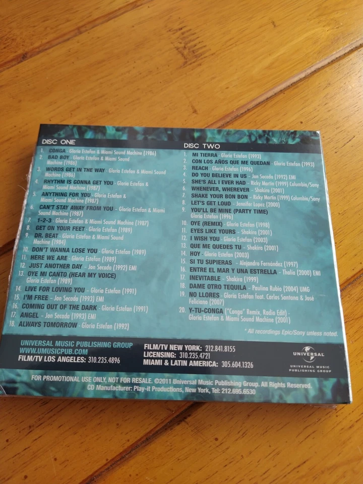 GLORIA ESTEFAN "THE ESTEFAN CATALOG" CD [NEW SEALED] 2 DISC RARE [r4-CC1] - Image 2 of 4