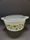 Pyrex Vintage Oven Ware with Lid Crazy Daisy Blossom pattern no chips