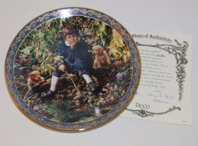 Friends for Keeps Collection GOLDEN DAYS Plate by Sandra Kuck COA 21 DG