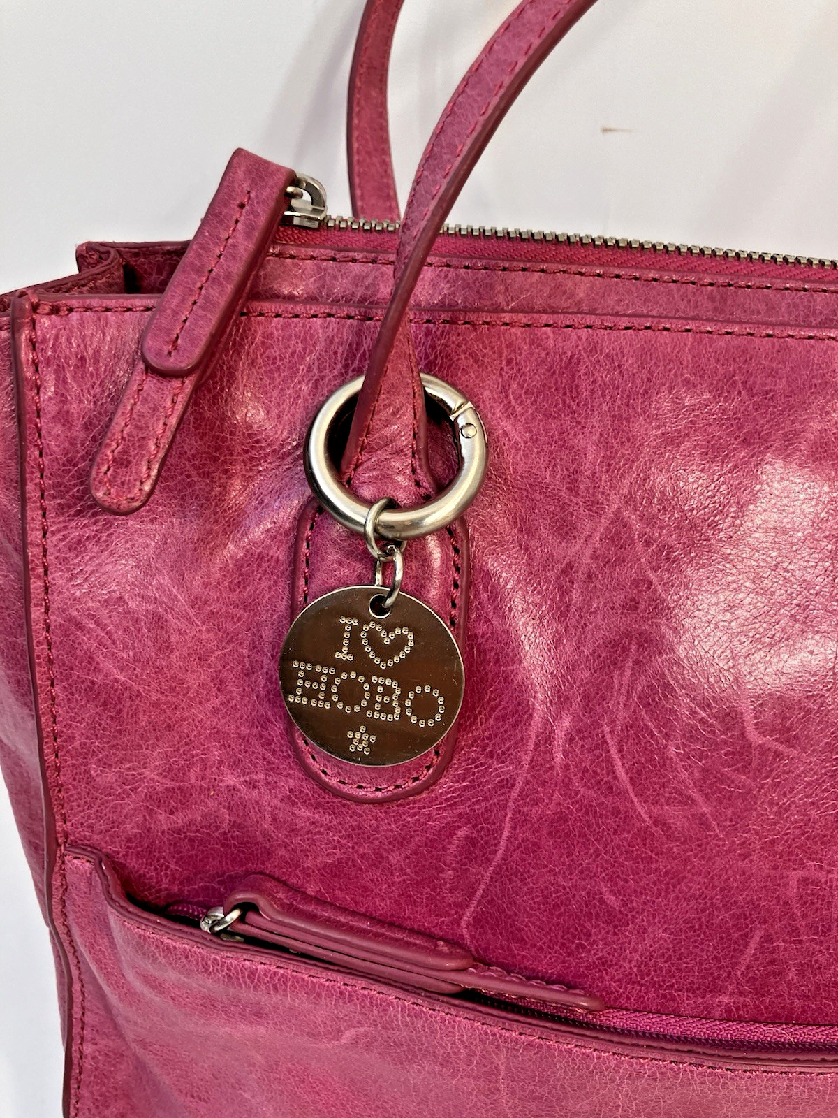 HOBO International Friar Leather Shoulder Bag Pin… - image 3