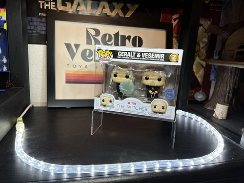 Funko Pop! Television: GERALT & VESEMIR 2 Pack The Witcher Walmart Exclusive New