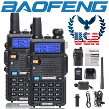 US 2Pack Baofeng UV-5R Dual-Band V/UHF FM Transceiver Ham Two-way Radio Scanner