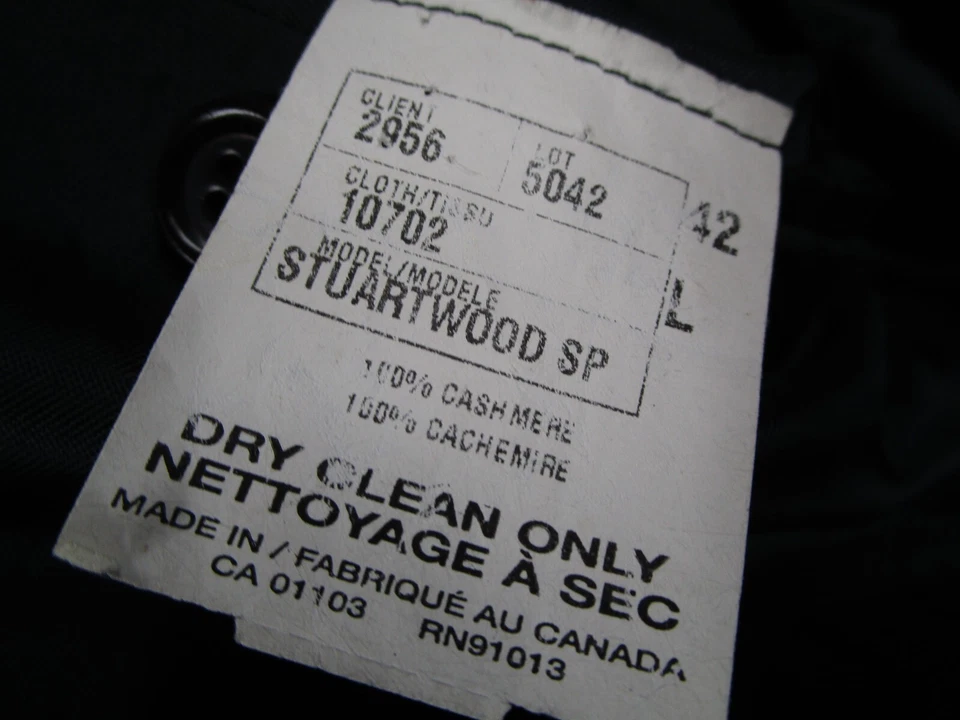 Chaqueta Barneys New York Loro Piana Para Hombres 42 Larga Azul Stuartwood Cachemira Blazer Foto 4 de 4