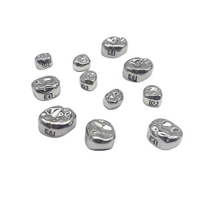 Dental Kid Primary Molar Temporary Crowns 1st 2nd Molar stainless steel 5PCS