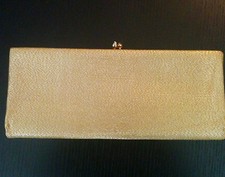 Vintage Evening Clutch - Gold Lam