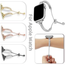 Women Girl Bling Watch Band Metal Strap For Apple Watch Series 10 9 8 7 6 5 SE 2