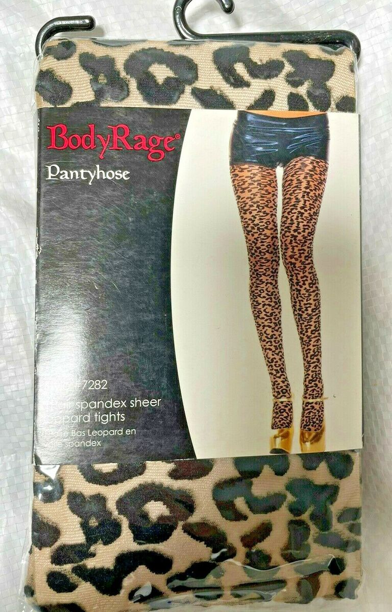 Spencers Leopard Print Sheer Tights Womens Size 100-175 LBS and 5