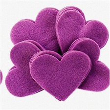 Magenta Love Delights - 2" Felt Hearts Set 45pc 