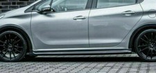Seitenschweller Peugeot 208 schwarz Black-Look ABS Schweller Spoiler side skirts