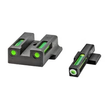 Hi Viz LightWave H3  / Litepipe Night Sight Set for Smith & Wesson M&P 9 Shield