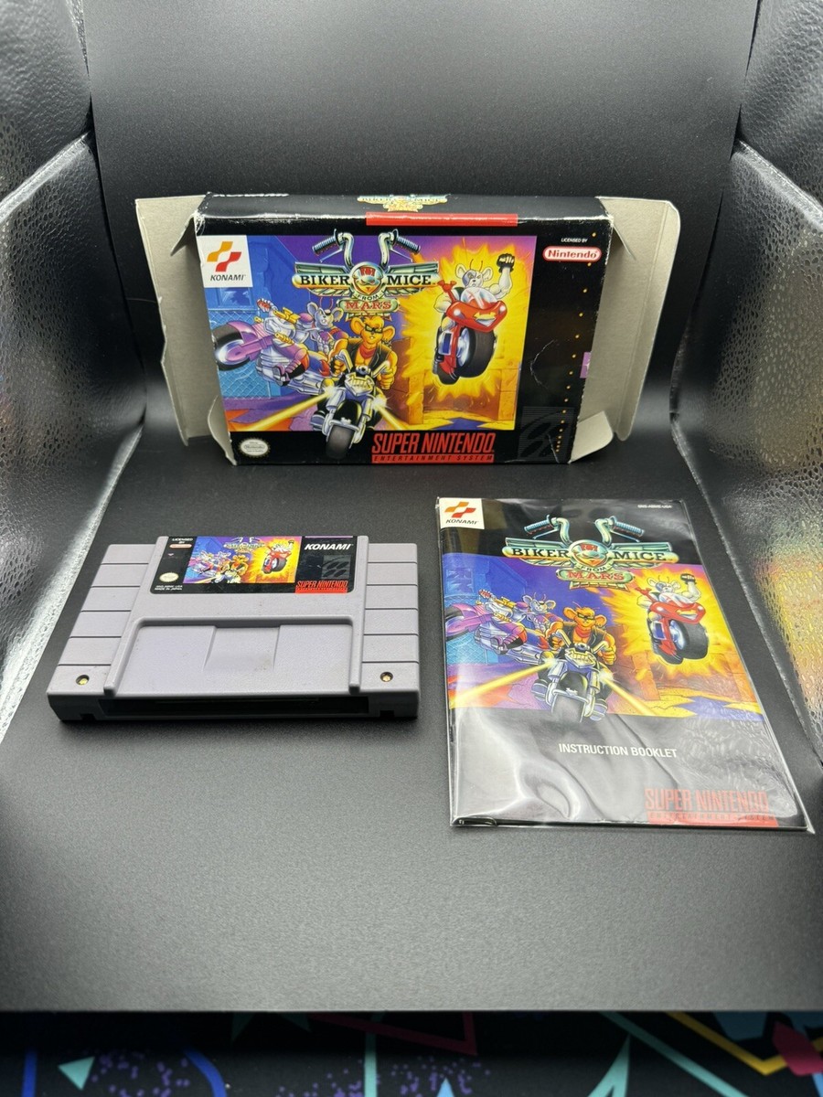 Biker Mice from Mars (SNES) Super Nintendo CIB Complete Box Biker Mice from Mars (SNES) Super Nintendo CIB Complete Box