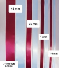 Aston Villa Football Satin Ribbon Cake Decoration or Gift Wrap 2m of each colour