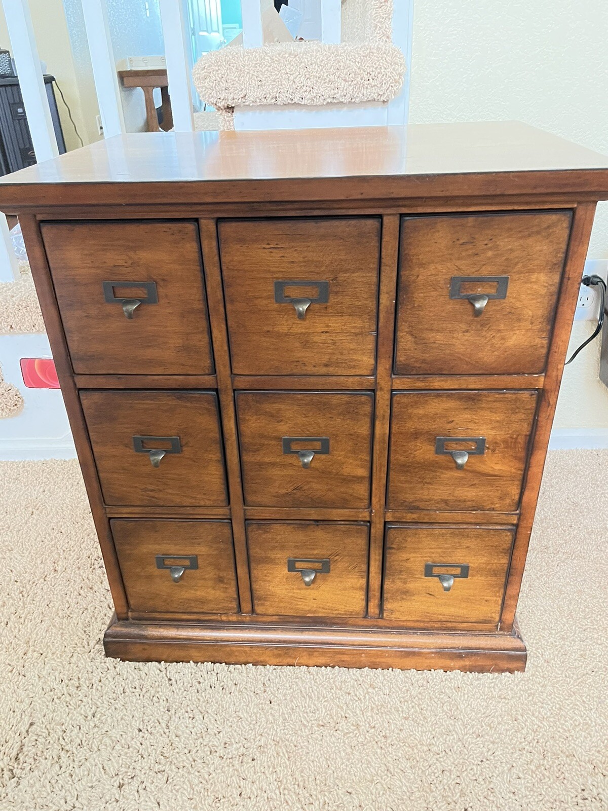 Ethan Allen Apothecary Chest 9 Drawers eBay