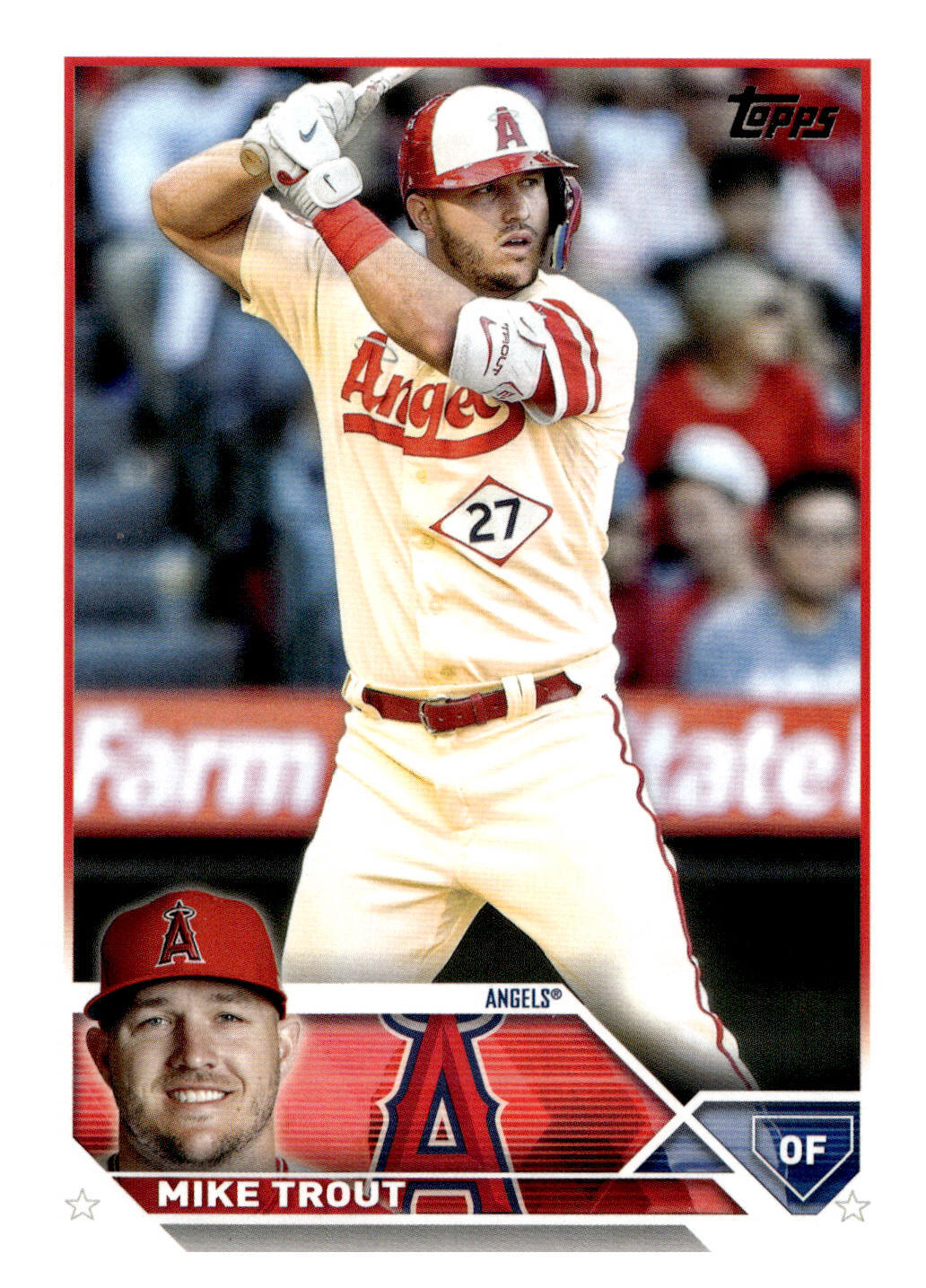 2023 Topps 27 Mike Trout   Los Angeles Angels