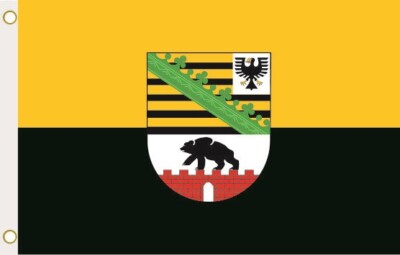 Flaggenfritze XXL Fahne Sachsen-Anhalt – 150x250 Cm, Reißfestes Polyester, Mit 3 Messingösen, Perfekt Für Masten