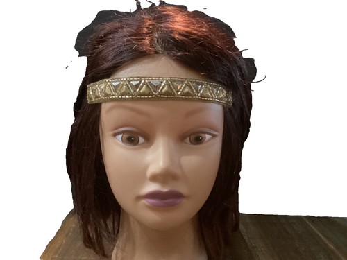 Jennifer Behr Selene Headband in Antique Gold Eris Headband -- Gold – Jennifer Behr LLC main image 3