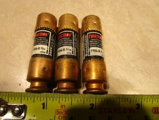 LOT OF 3 BUSSMANN FRN-R-8/10 TIME DELAY FUSES CLASS RK5, G0342