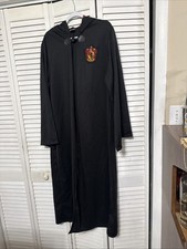 Harry Potter Gryffindor Robe Adult One Size Hooded Costume Cosplay Spirit Black