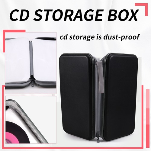 CD -Halter Tragbare Aufbewahrungsbox mit 96 Kapazität für Autoreisen M5H57997 - Bild 5 von 7