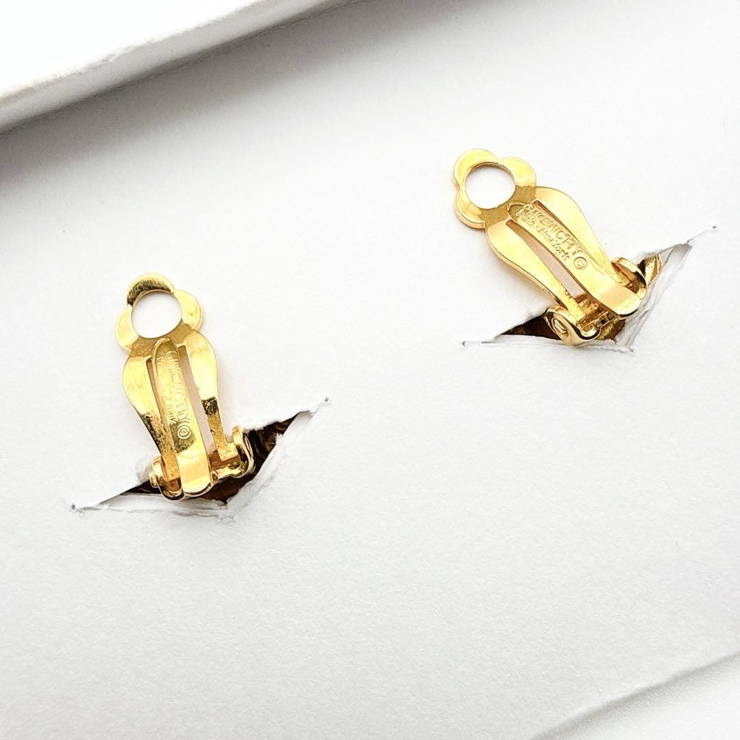 GIVENCHY 3006-3 Earrings Color Stone Pink Gold Vintage Rare Japan Limited thumbnail 6