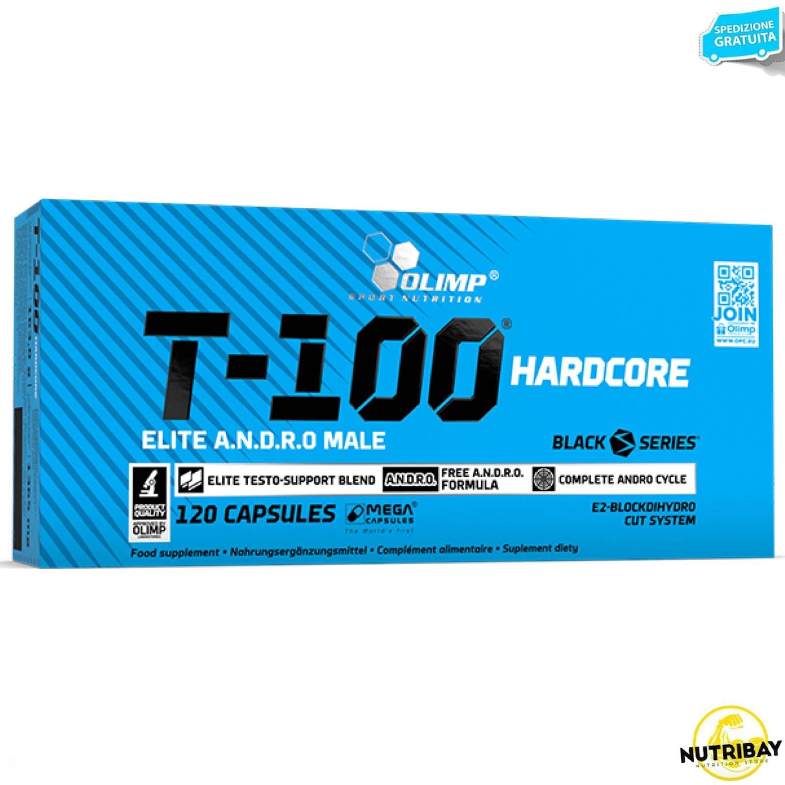 Olimp T-100 Hardcore - Booster Ormonale Naturale per Atleti