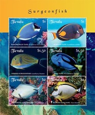 [ BB 20675-06 ] 2019 - TUVAU - SURGEONFISH             6V    MNH **
