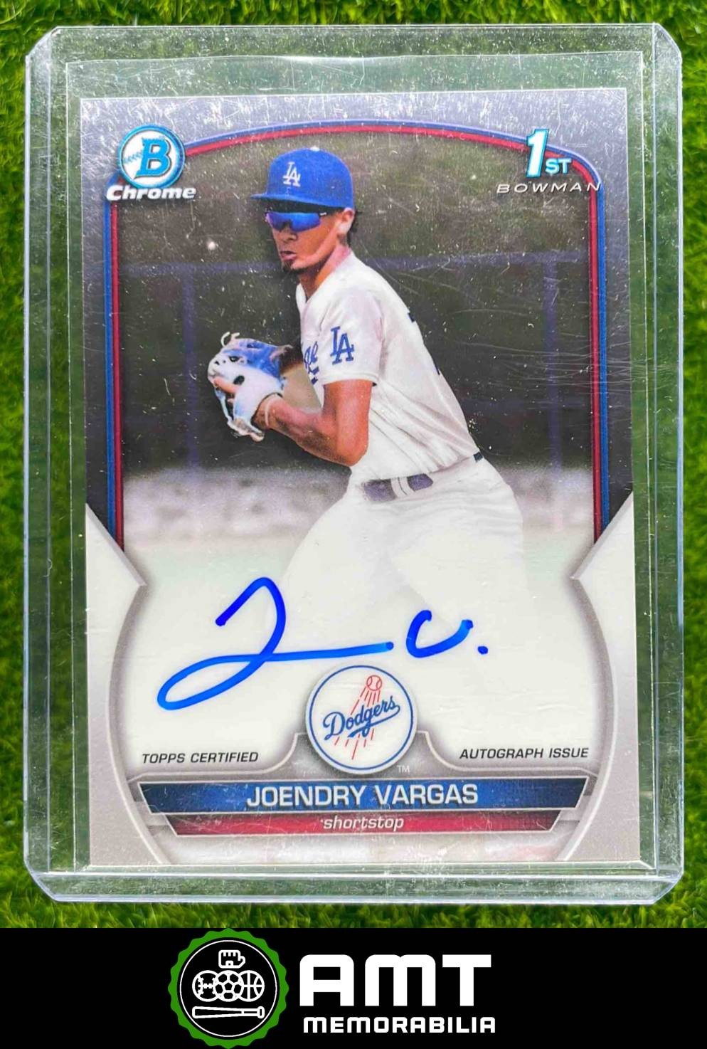 2023 Bowman Chrome CPA-JV Joendry Vargas Prospect 1st Auto Los Angeles Dodgers B