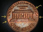 1977-P penny with errors - offcenter &  head shadows — photo 2