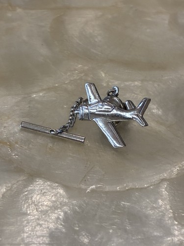 Vintage P-51 Mustang Tie Tac - Don Landis NASA Engineer Estate Archive