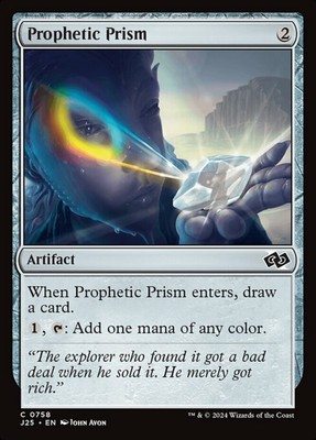 Prophetic Prism Light Play, English Magic the Gathering MTG Foundations Jumpstar