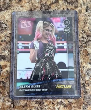 ALEXA BLISS - WWE TOPPS NOW 2021 FASTLANE #7 Plays Games With Randy Orton Fiend