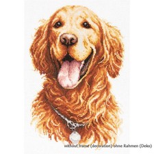 Magic Needle Zweigart Edition counted cross stitch kit "Golden Retriever", 20x28
