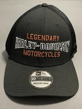 NWT New Era 39THIRTY Legendary Harley-Davidson Motor Cap 99416-20VM/000M Men M-L