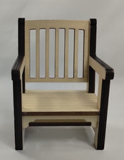 KidKraft Dollhouse Wooden Square Armchair 6" Living Room Furniture Fits Barbie