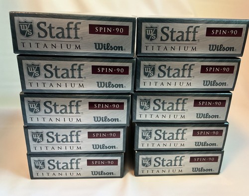 Lot 10 NOS boxes (dozen/ box ) of Wilson Staff Titanium Spin-90 golf balls - Picture 7 of 8