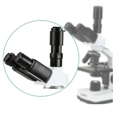 Trinocular Hinge Head for Biological Microscope 42mm Mount 23.2mm Eyepiece Tube
