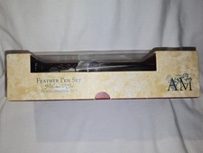 Authentic Models Feather Pen Set In Presentat...