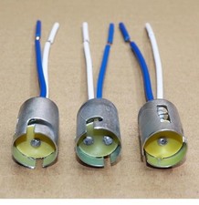 2x Lampenfassung B15 Lampen Halter Mit 15cm Drahtanschluss Für Boots Auto LKW