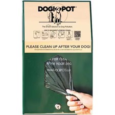 Dogipot 1002Hp-4 15-1/2" Green Aluminum, Petwaste Bag Dispenser