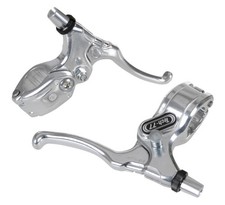 Dia-Compe Tech 77 LOCKING BMX freestyle brake levers lever set - SILVER