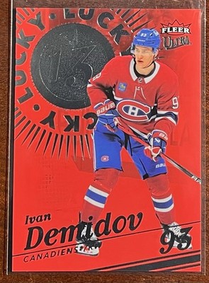 2025-26 Fleer Ultra Ivan Demidov Lucky 13 Red Achievement Rookie🚨MINT💎/199