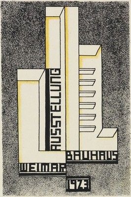 Bauhaus Weimar Exhibition Poster (1923) - 16x24   ️ Early 20th Century Decor