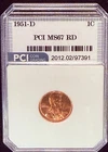 1951-D 1C Lincoln - MS Sixty Seven, I Think PCI  Got This One Right