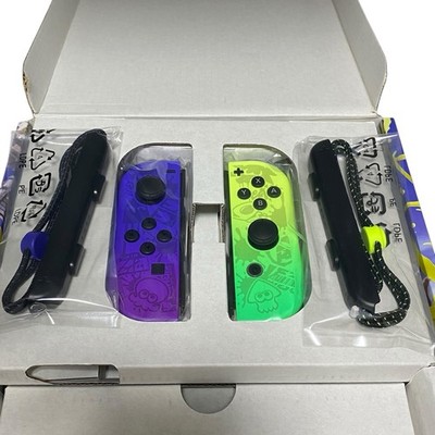 Nintendo Switch Splatoon 3 Edition Joy-Con Controller LR & Straps Set Unused