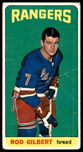 1964-65 Topps Tall Boys Rod Gilbert #24 New York Rangers