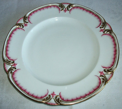 5 antike handbemalte Porzellanteller - Mintons England - 26 cm Durchmesser