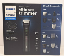 Philips Norelco Multigroom 9000 All-in-One Trimmer Head Face Body 27 Settings