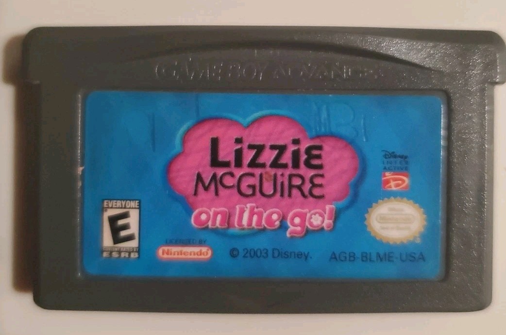 Lizzie McGuire On The Go! Nintendo Game Boy Advance Cleaned and Tested Working
